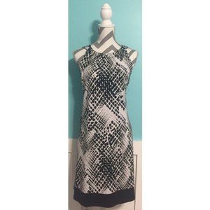 Black and White Shift Dress